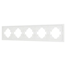 Изображение Рамка пластиковая FRM-TENDO-SFPL-5-WH (Arlight, Белый soft-touch)