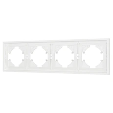Изображение Рамка пластиковая FRM-TENDO-SFPL-4-WH (Arlight, Белый soft-touch)